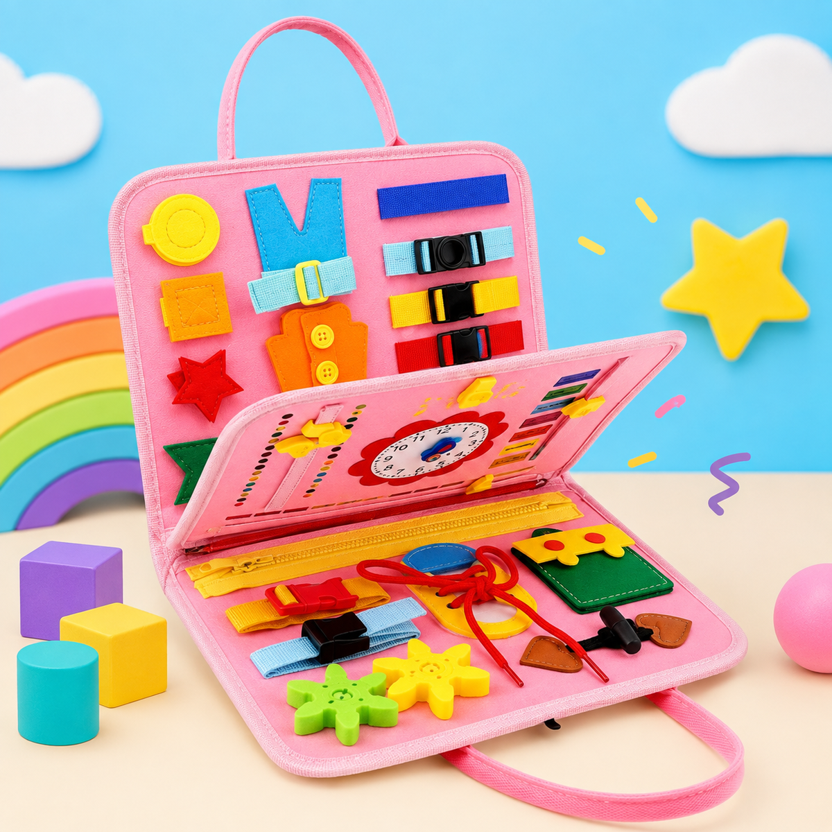 SAGEBROOK® Montessori Busy Board