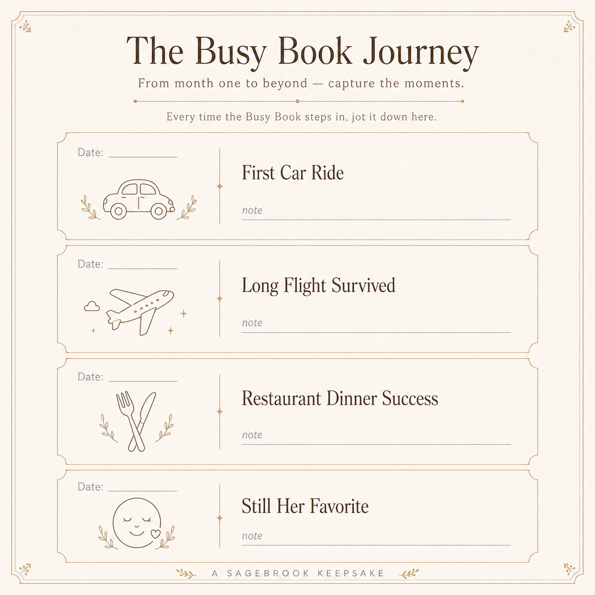 SAGEBROOK® Milestone Journey Card