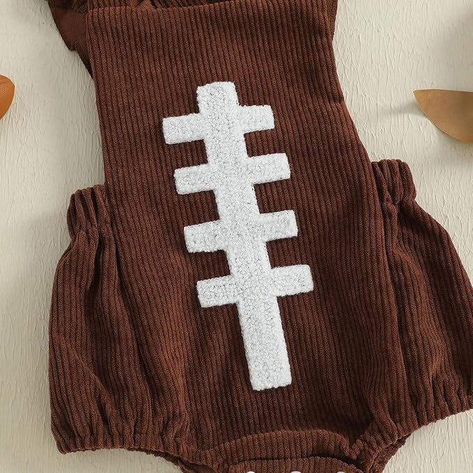 SAGEBROOK® Baby Football Romper & Headband Set