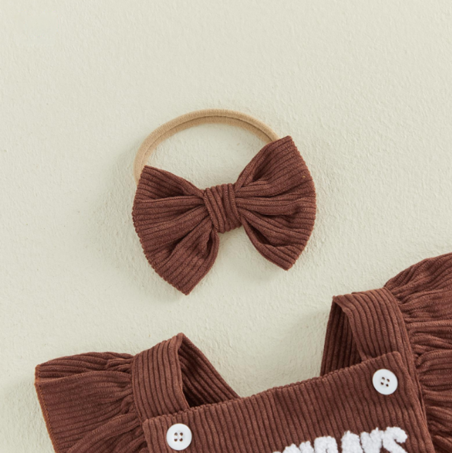 SAGEBROOK® Baby Football Romper & Headband Set